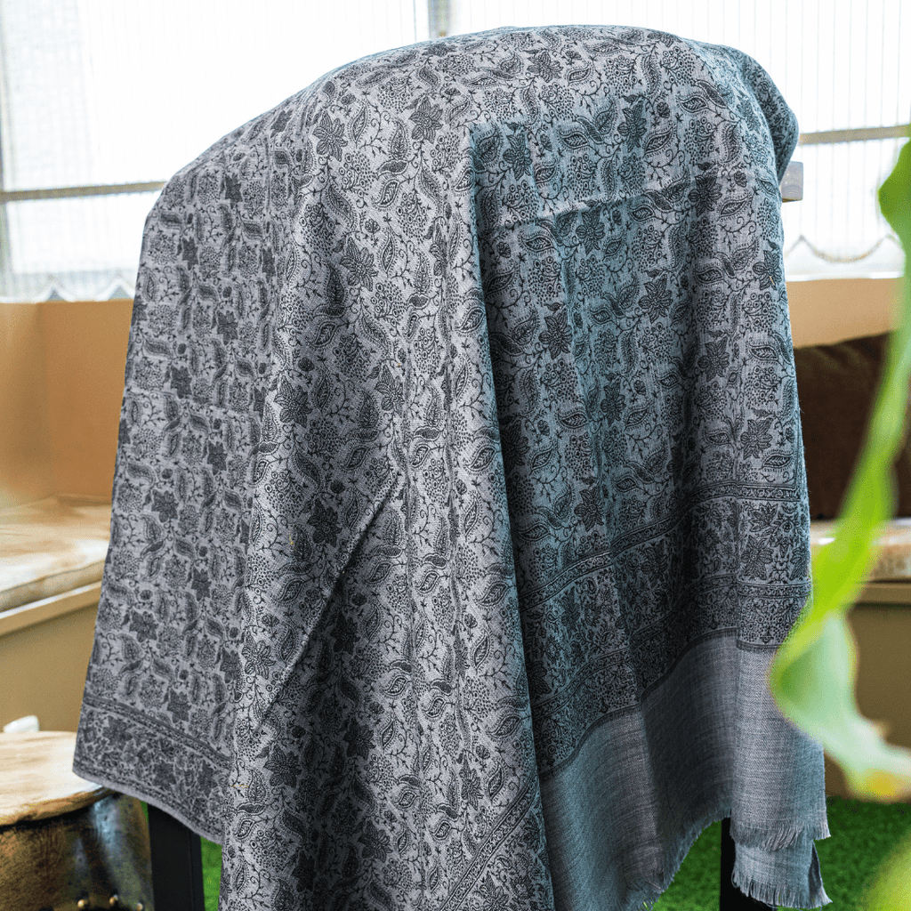 All-Over Floral Pattern Shawl
