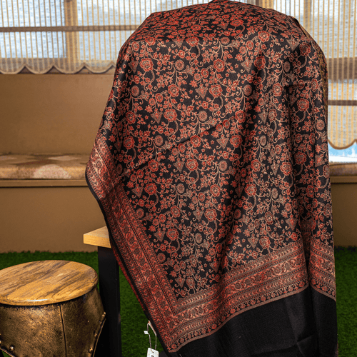 All-Over Floral Pattern Shawl