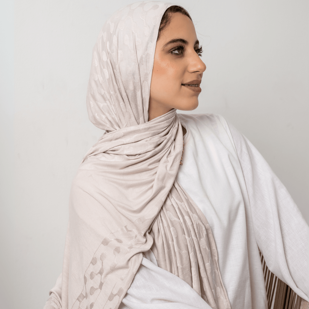 وشاح "أتوميك" من قماش الجاكار القطني