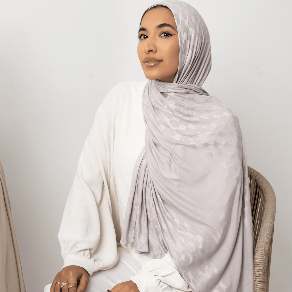 وشاح "أتوميك" من قماش الجاكار القطني