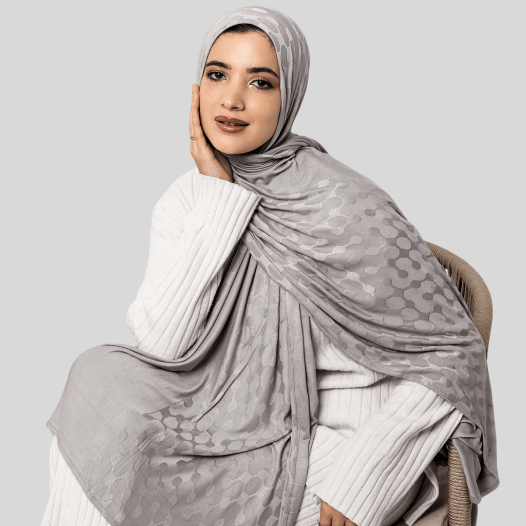 وشاح "أتوميك" من قماش الجاكار القطني