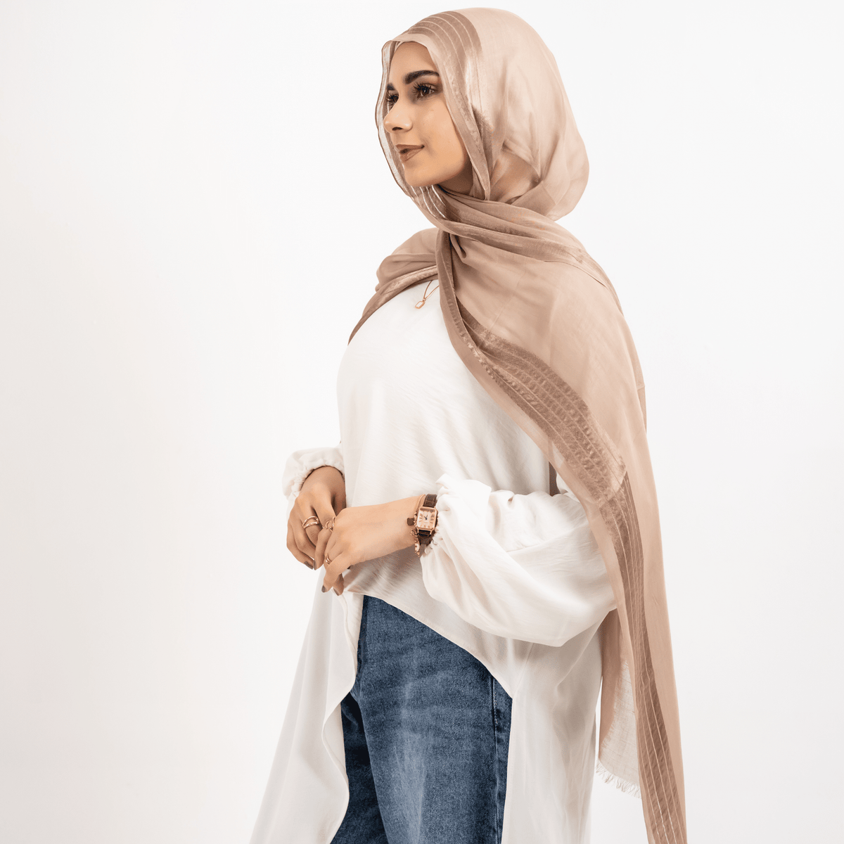 Borderline Satin Scarf
