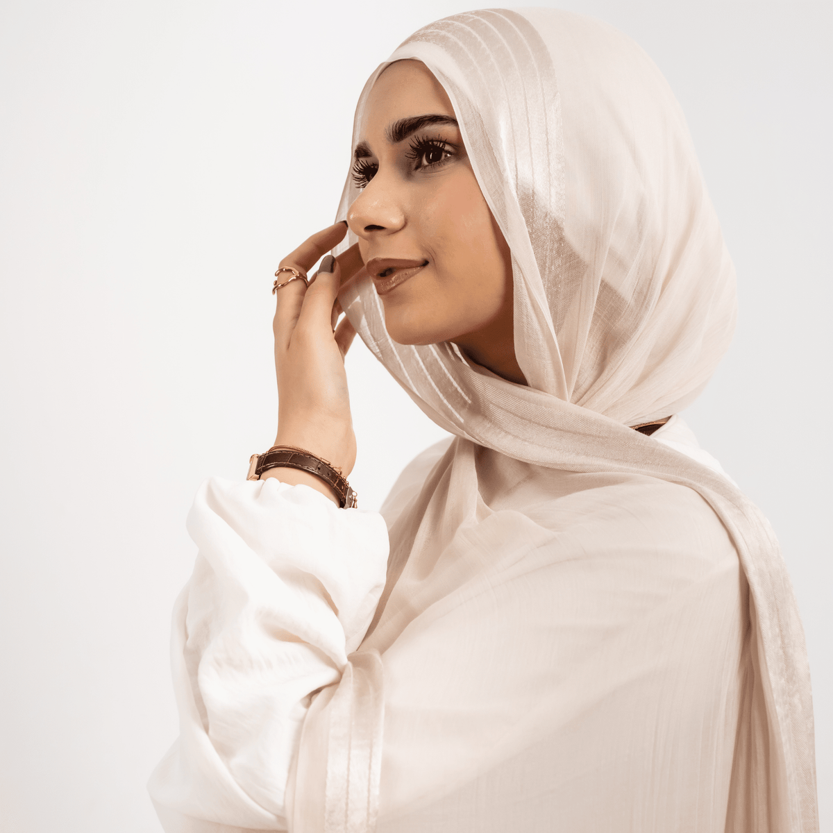 Borderline Satin Scarf
