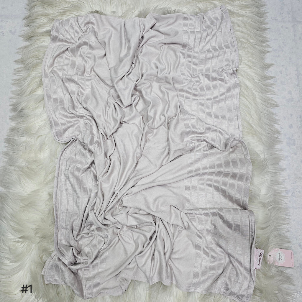 Brick Border Cotton Scarf