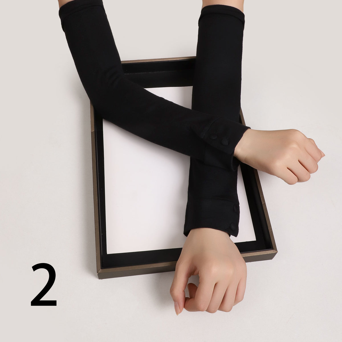Buttoned Elegance Sleeves