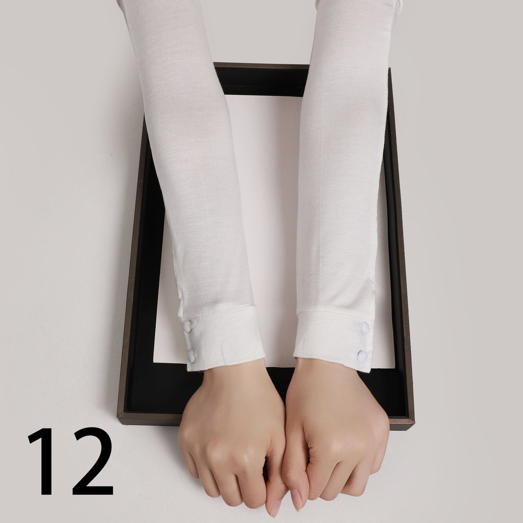 Buttoned Elegance Sleeves