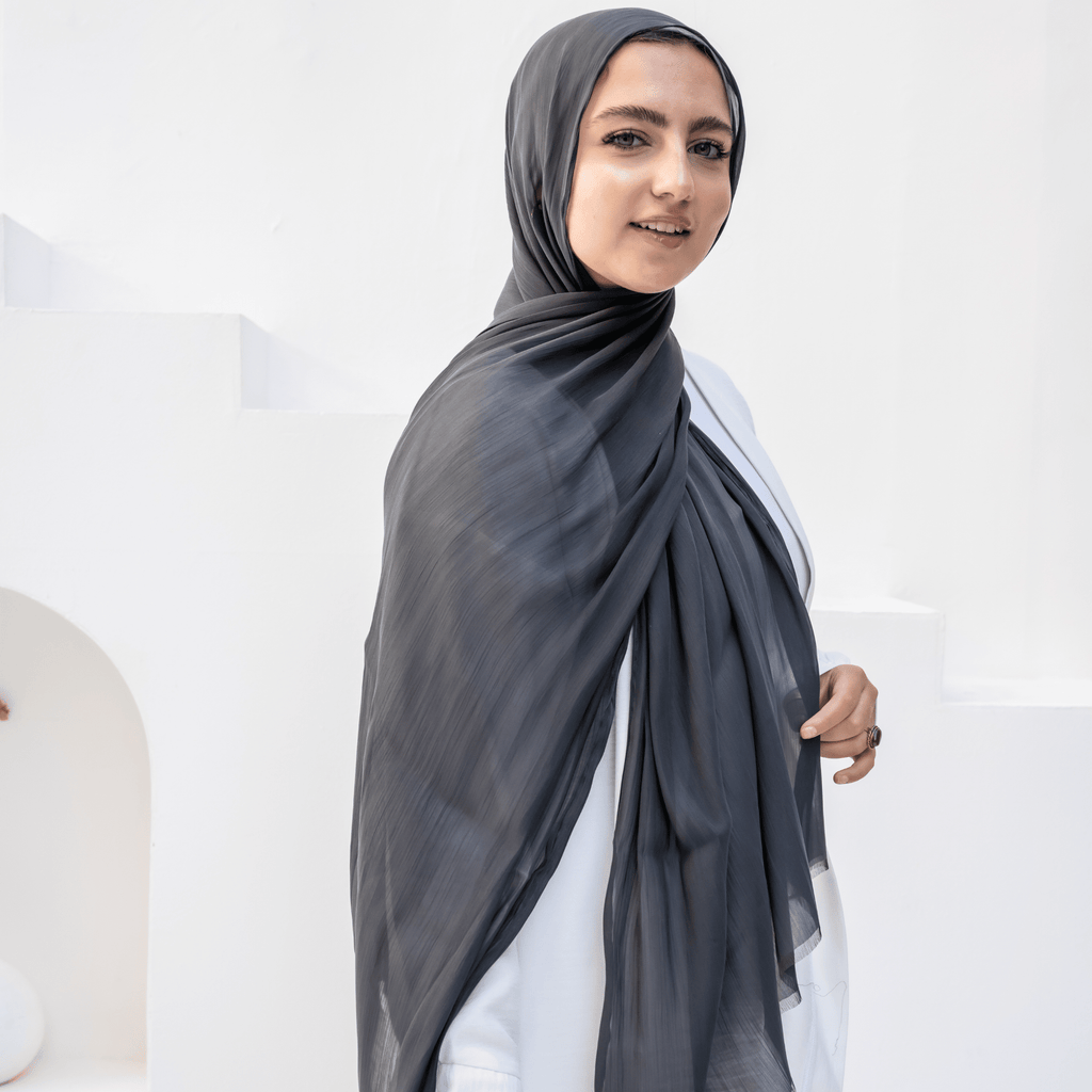 وشاح شيفون مجعد
