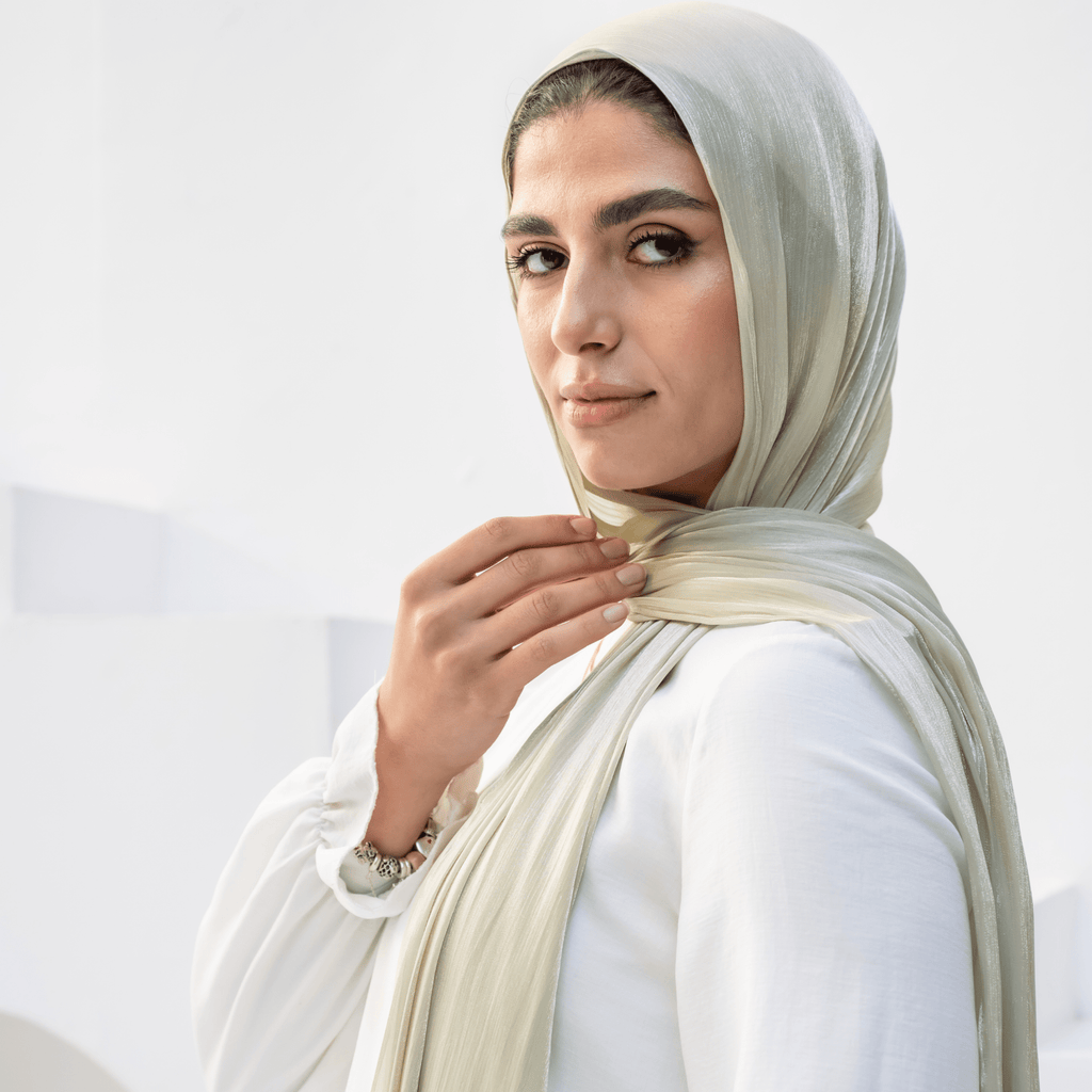 وشاح شيفون مجعد
