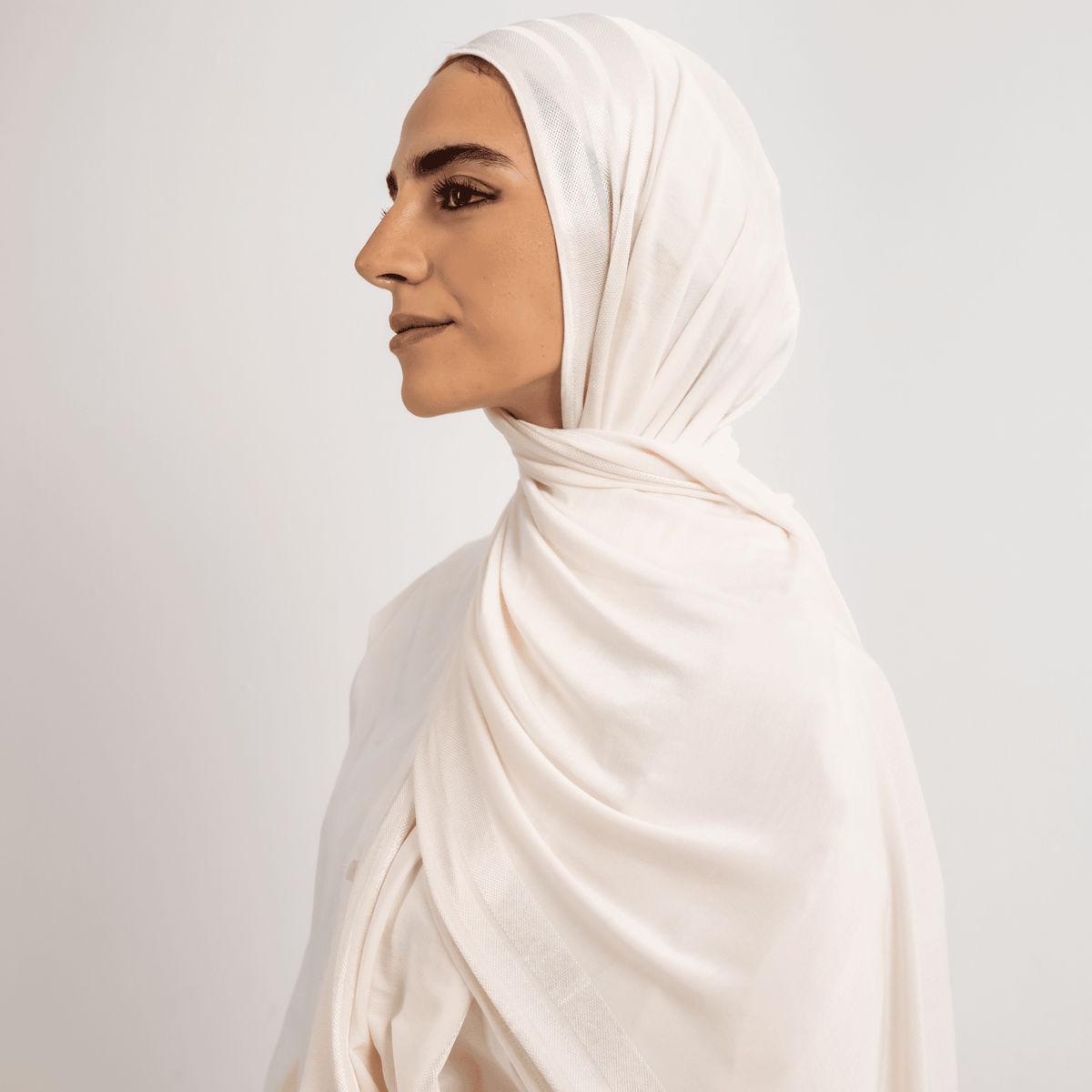 Cotton Satin Blend Scarf