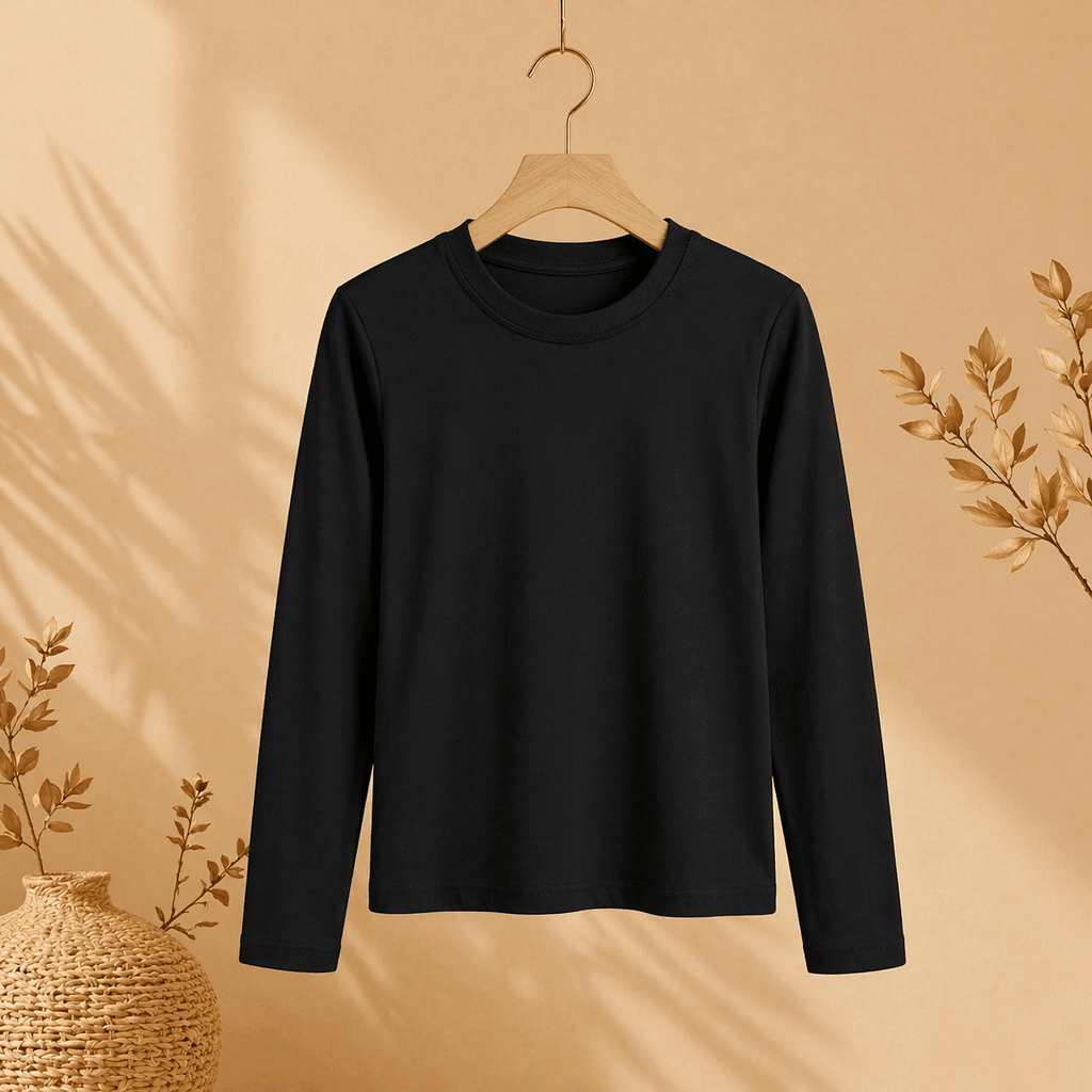 Cotton T-shirt Full Sleeves (Round Neck)