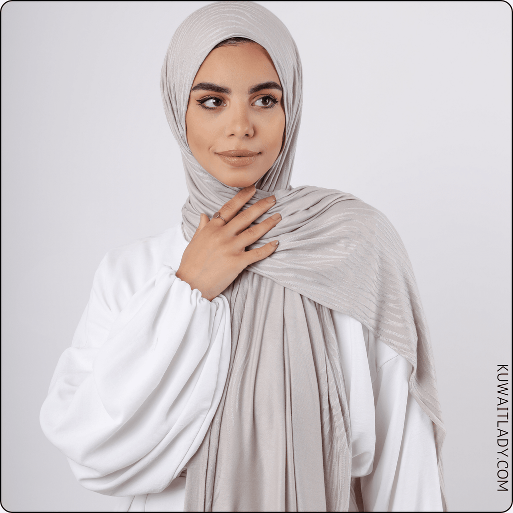 وشاح قطني متموج قابل للتمدد