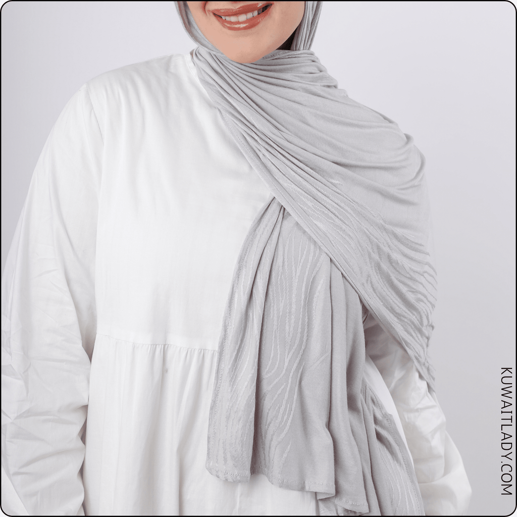 وشاح قطني متموج قابل للتمدد