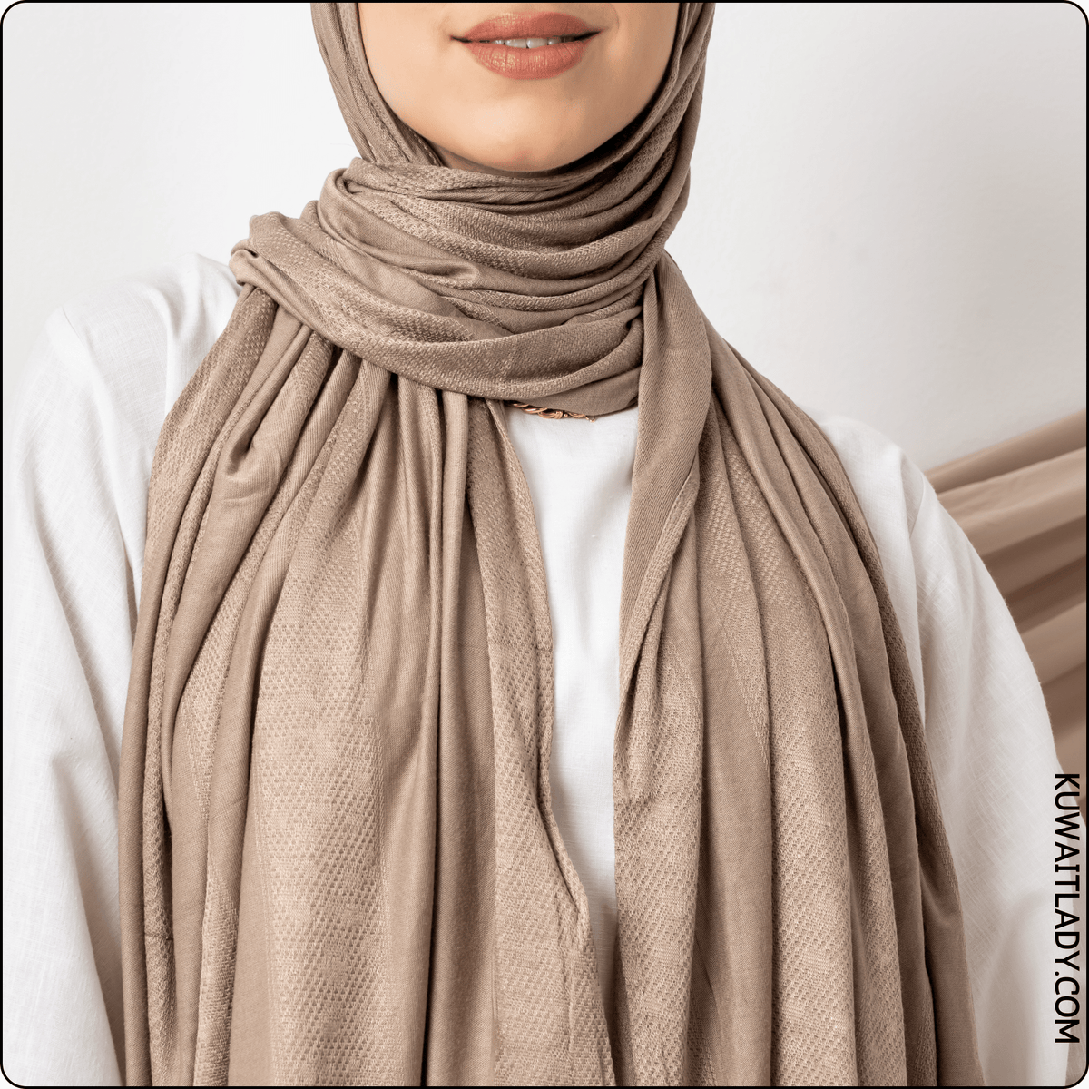 Dotted Cotton Stretch Scarf