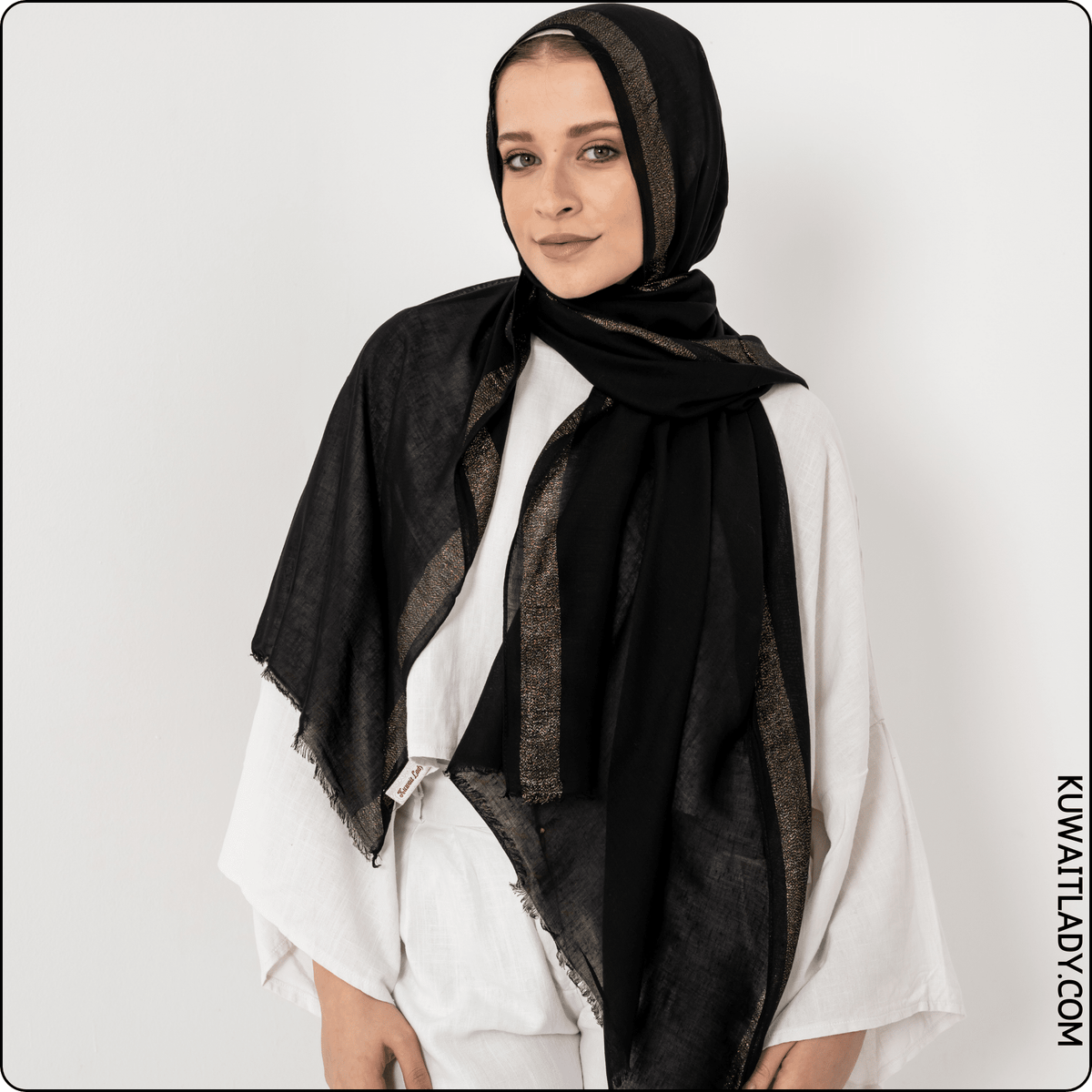 Glittery Linen Scarf