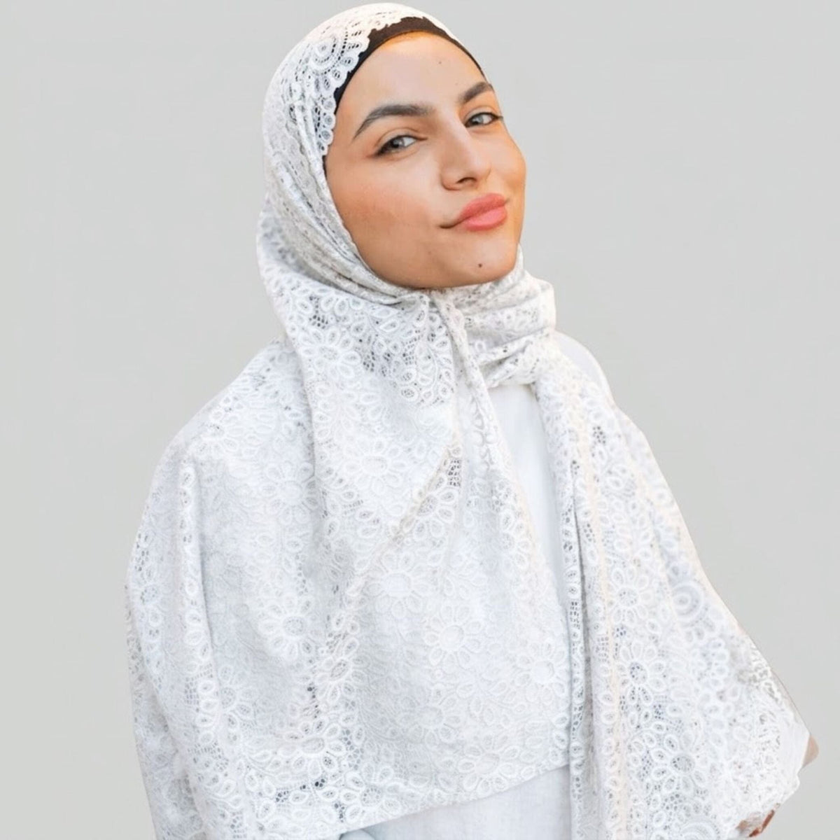 Graceful Lace Symphony Scarf