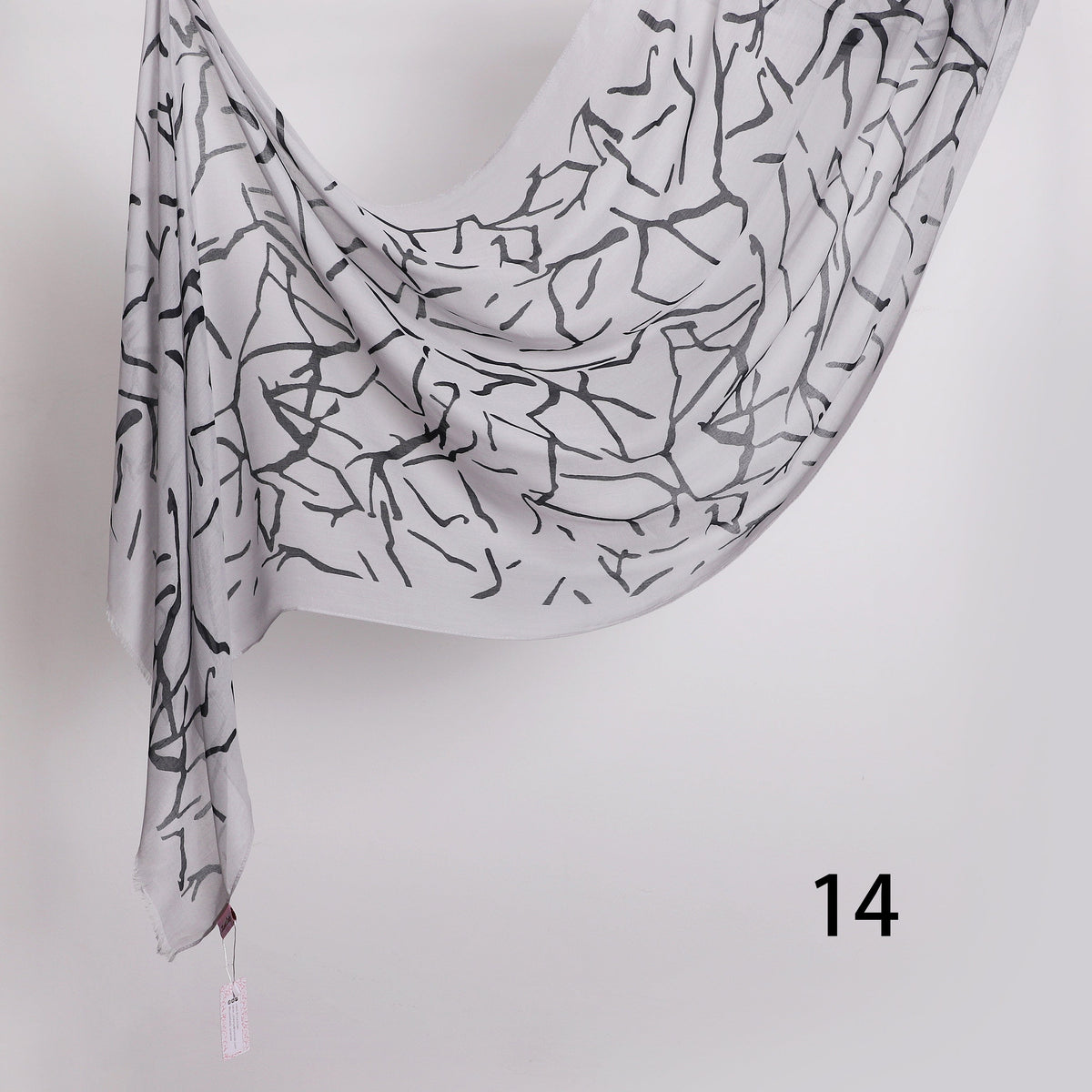 Graphite Linen Scarf