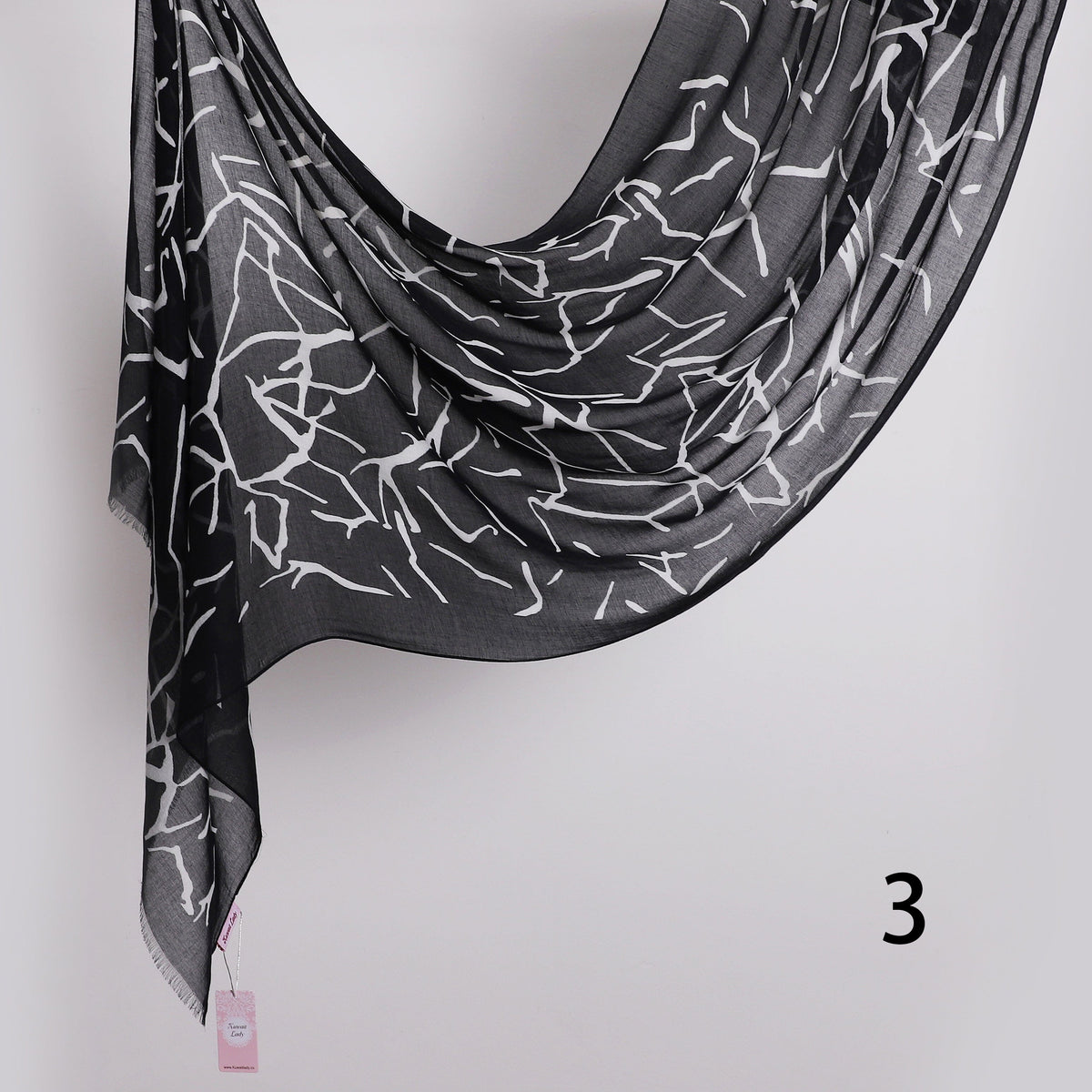 Graphite Linen Scarf