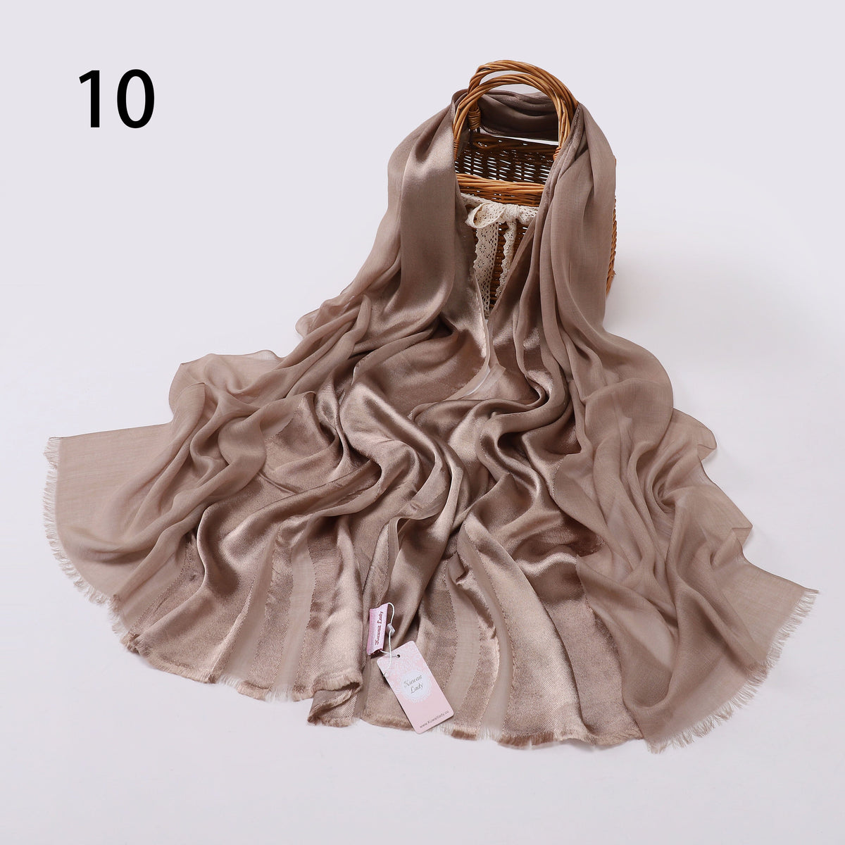 Half Linen, Half Satin Elegance