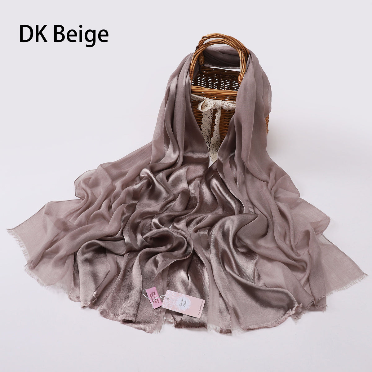Half Linen, Half Satin Elegance