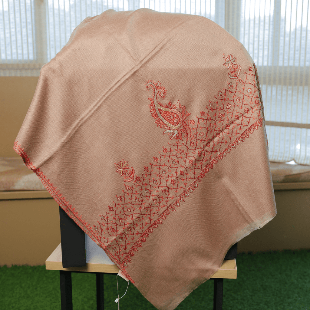Handcrafted Paisley Border Shawl