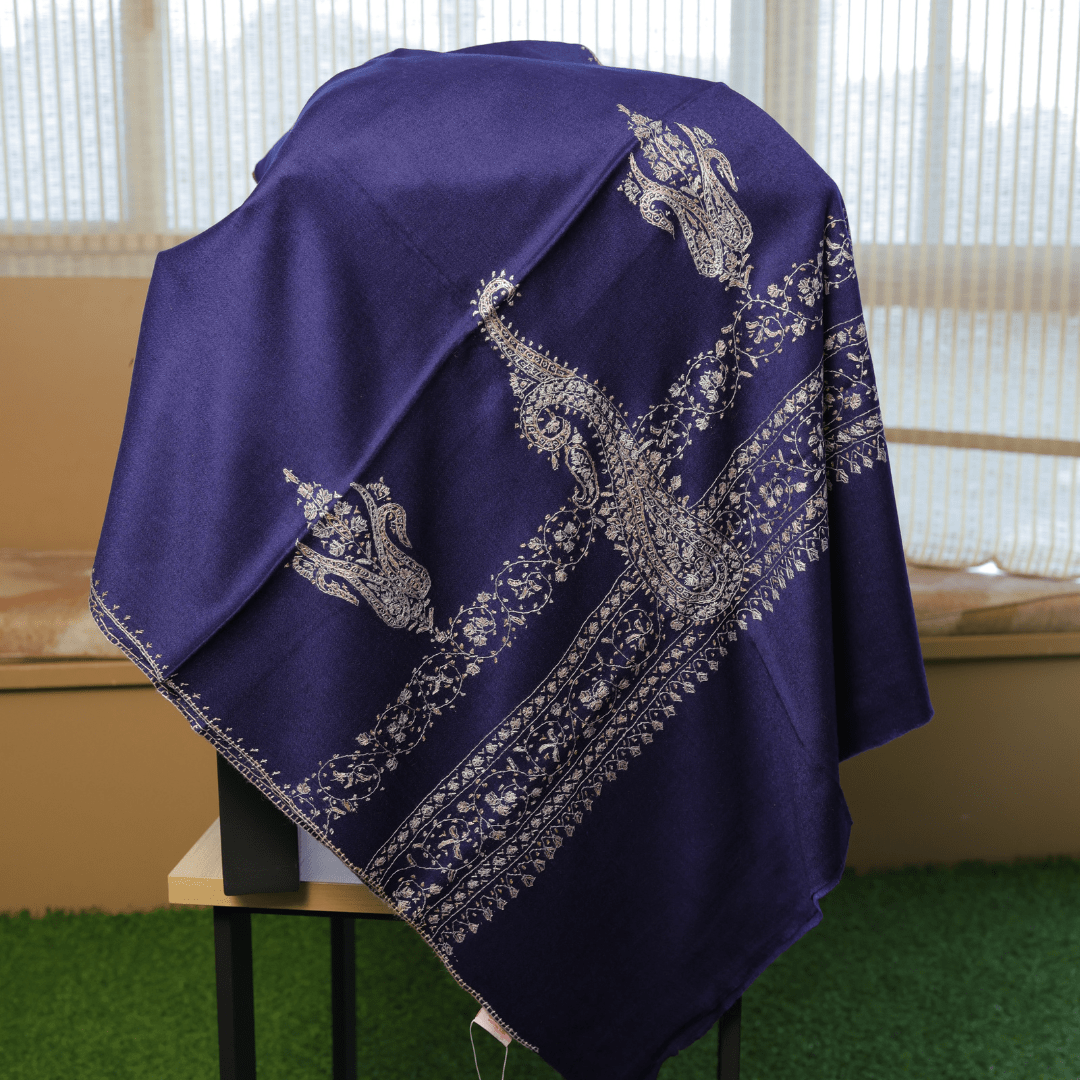 Handcrafted Paisley Border Shawl