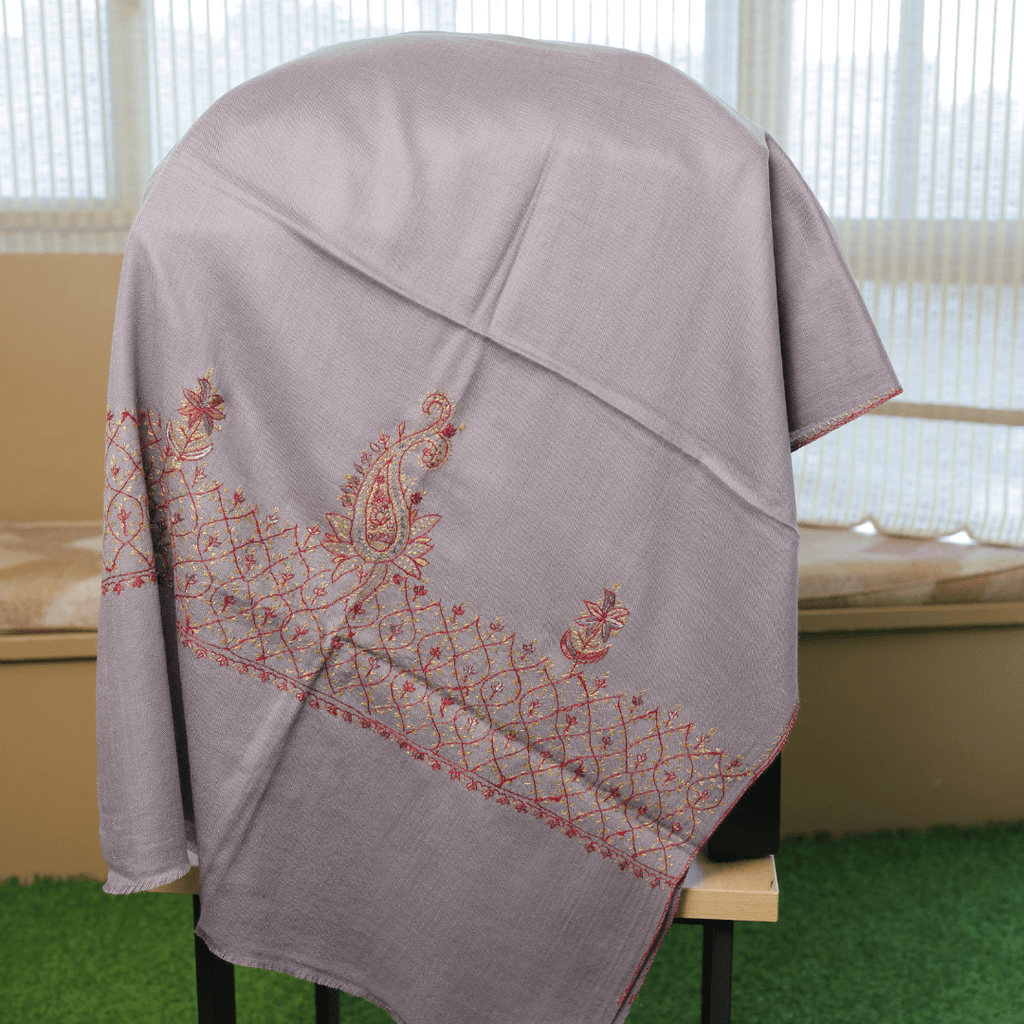 Handcrafted Paisley Border Shawl