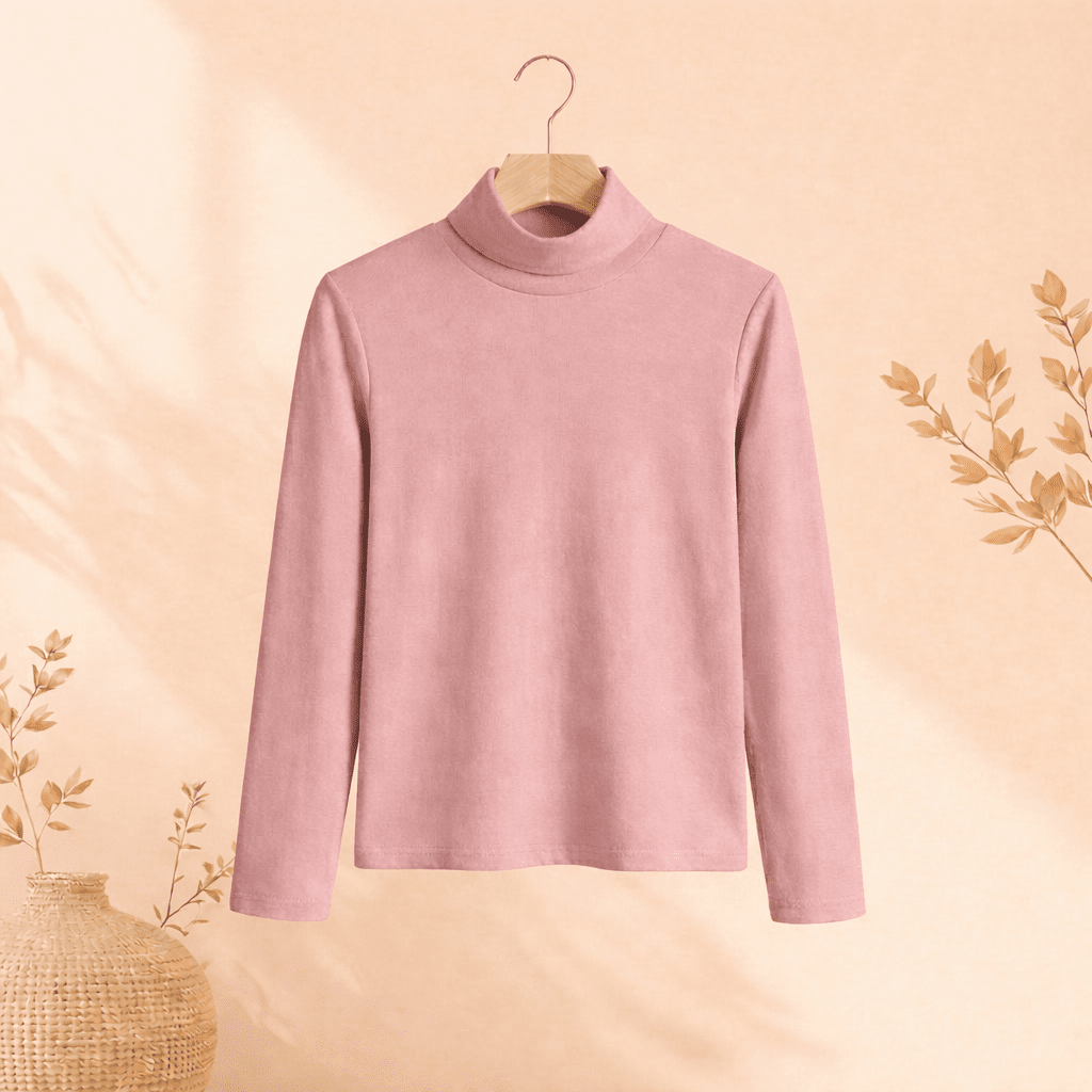 Cotton T-shirt Full Sleeves (High Neck)