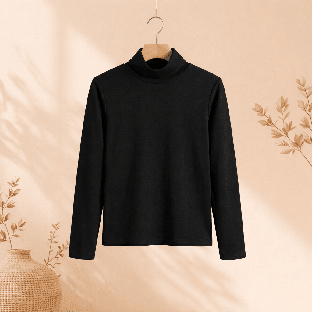 Cotton T-shirt Full Sleeves (High Neck)