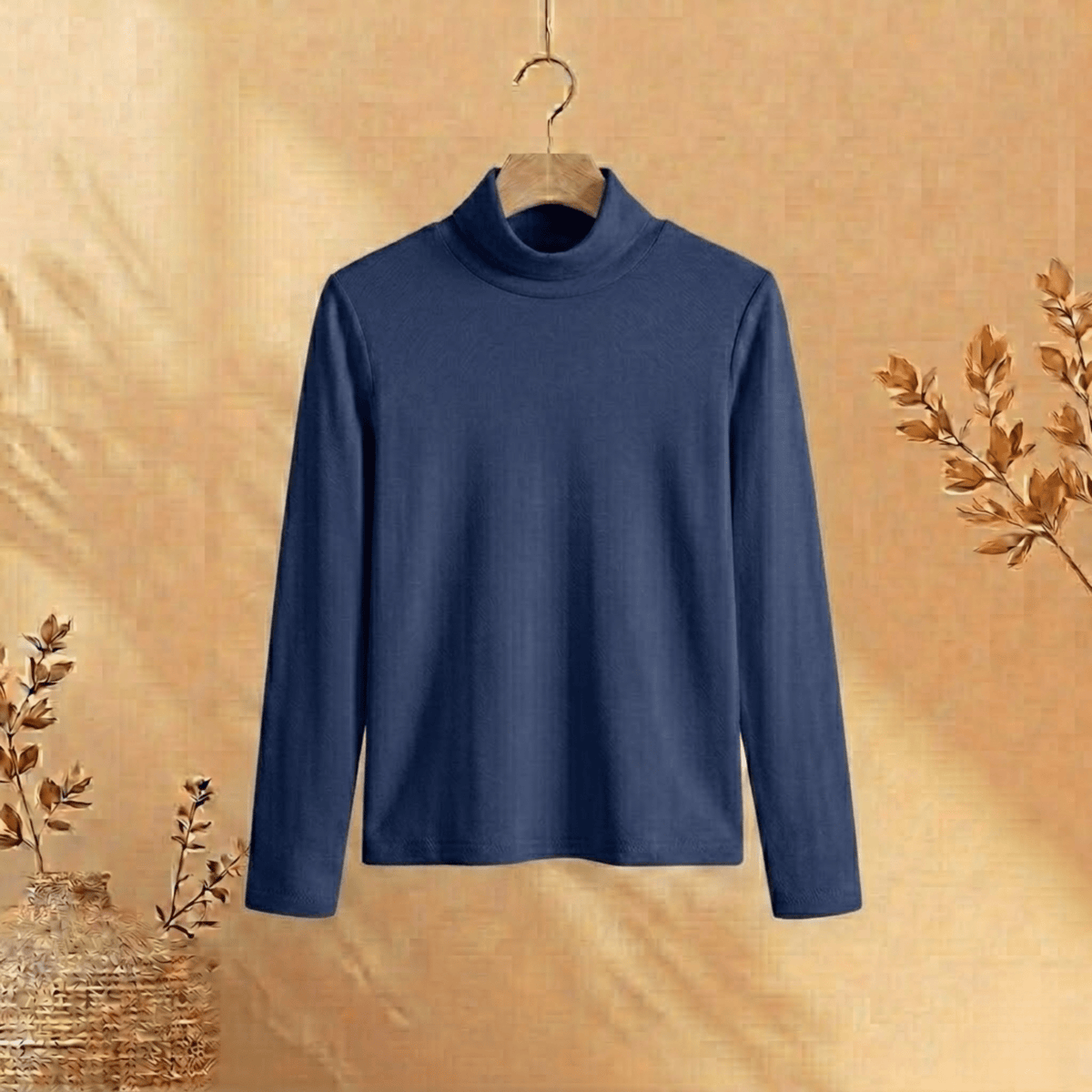 Cotton T-shirt Full Sleeves (High Neck)