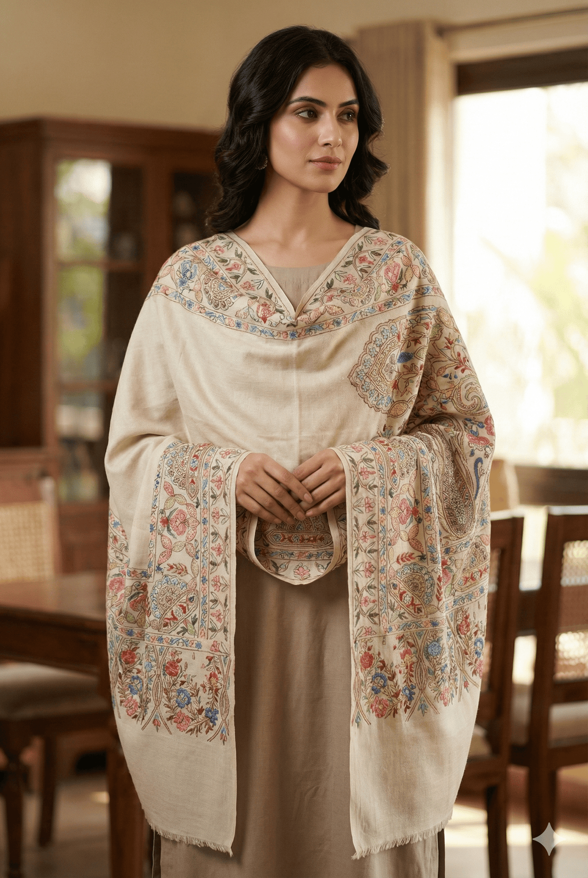 Kalamkari Pashmina Shawl
