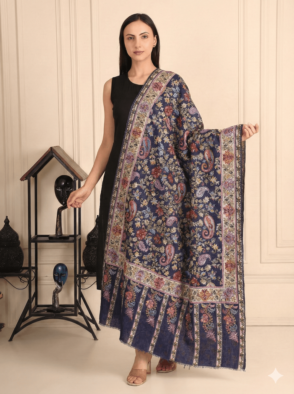 Kalamkari Pashmina Shawl