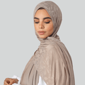 وشاح قطني مطاطي بتصميم أوراق الشجر الأنيق