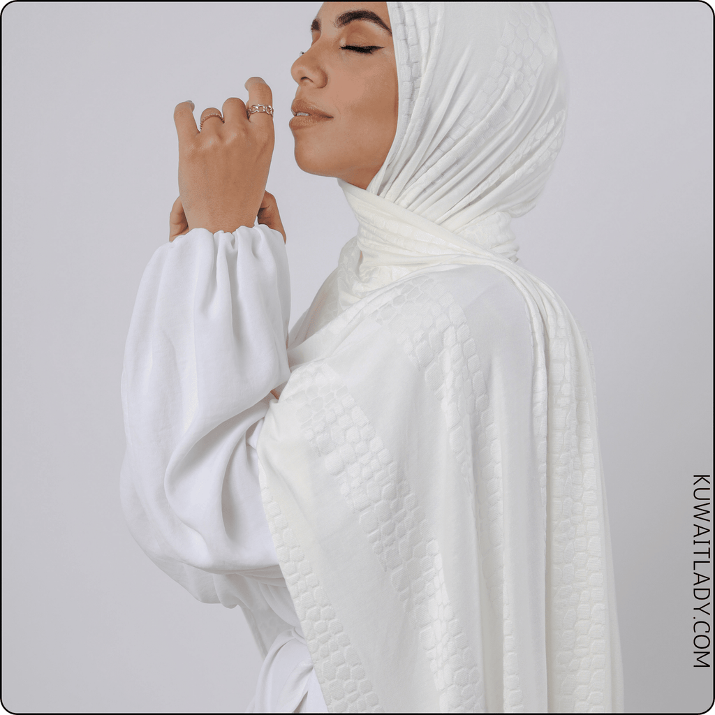 وشاح قطني بنقشة فراء النمر