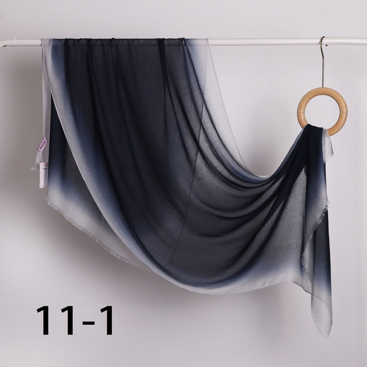 Linen Border Ombre Scarf