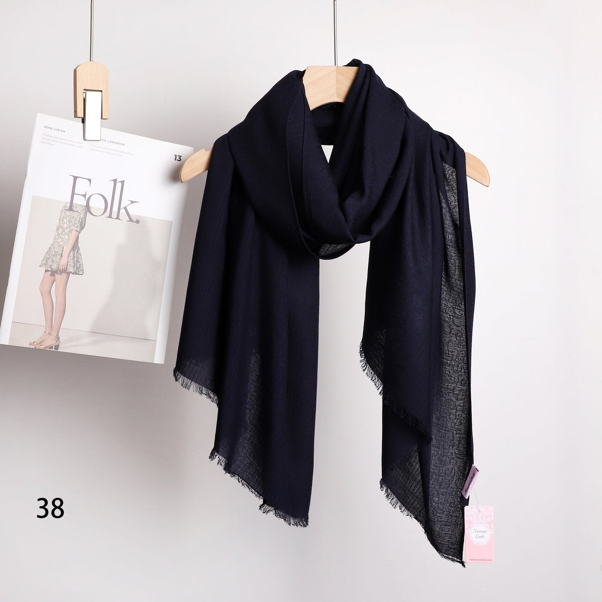 Linen Jacquard Stripes Scarf