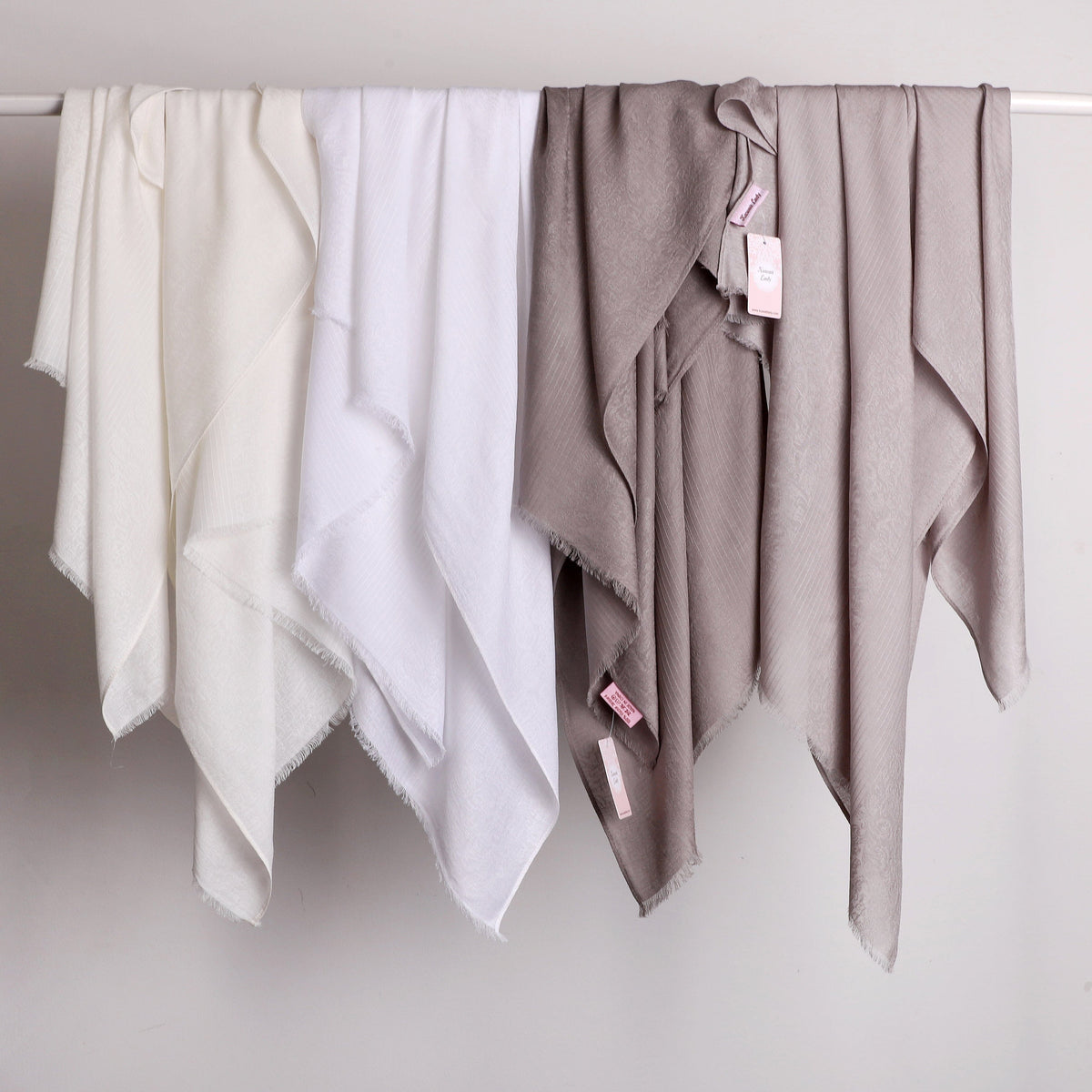 Linen Jacquard Stripes Scarf
