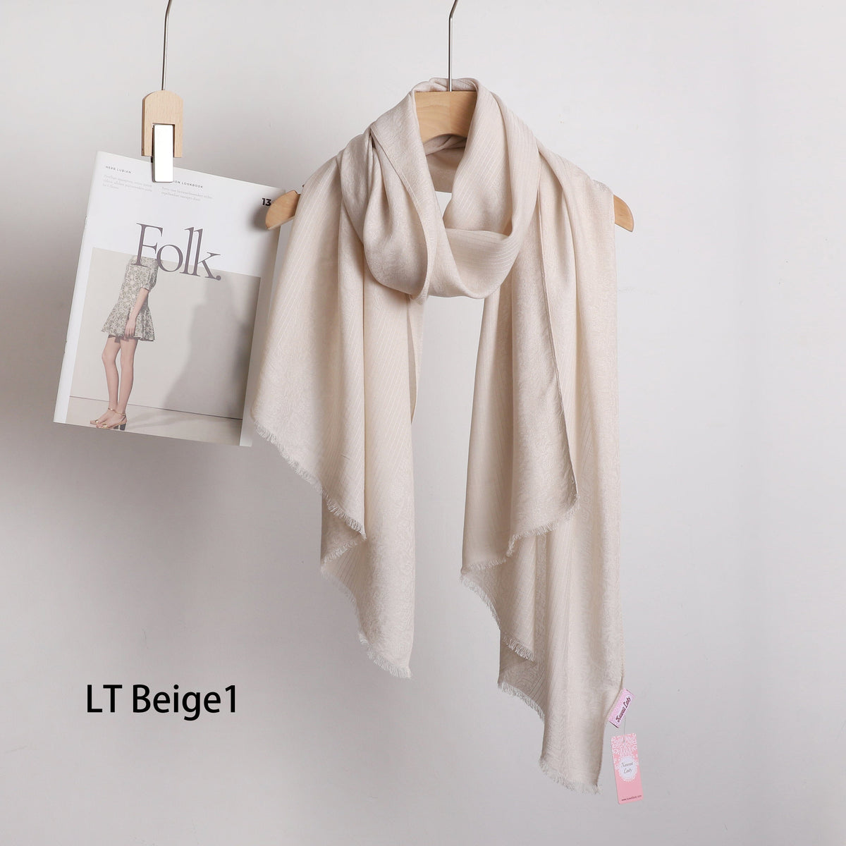 Linen Jacquard Stripes Scarf