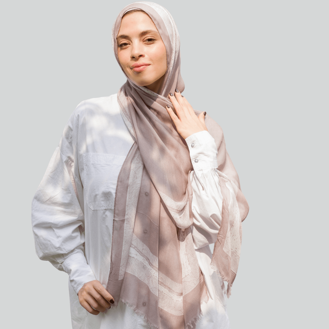 Linen Sajadah Print Scarf
