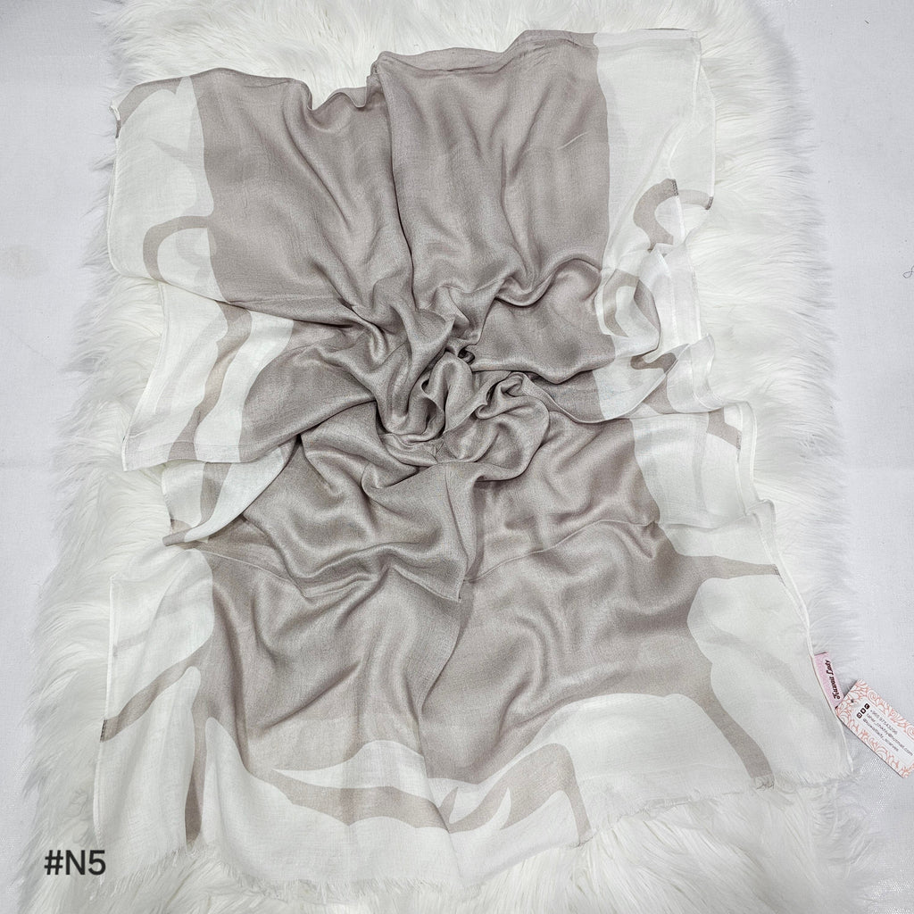 Marble Print Linen Scarf