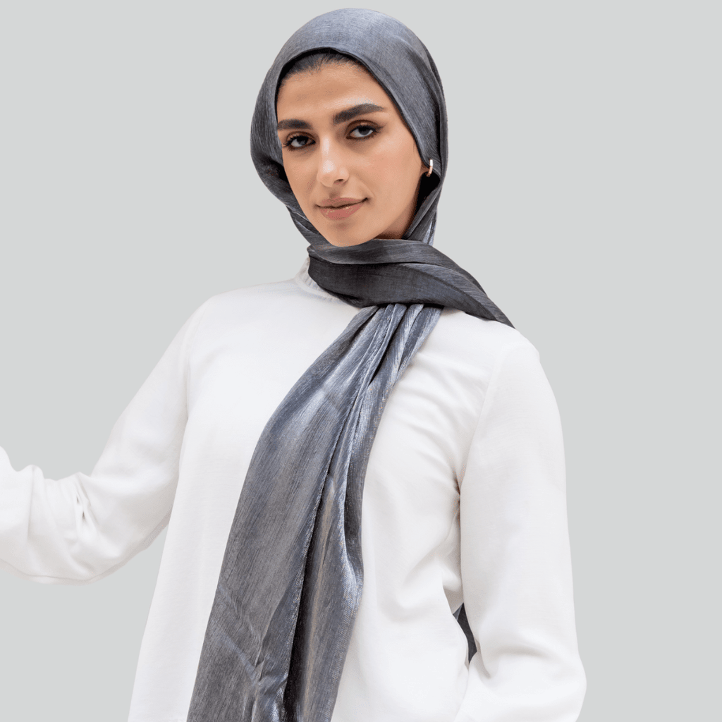 وشاح كتان معدني