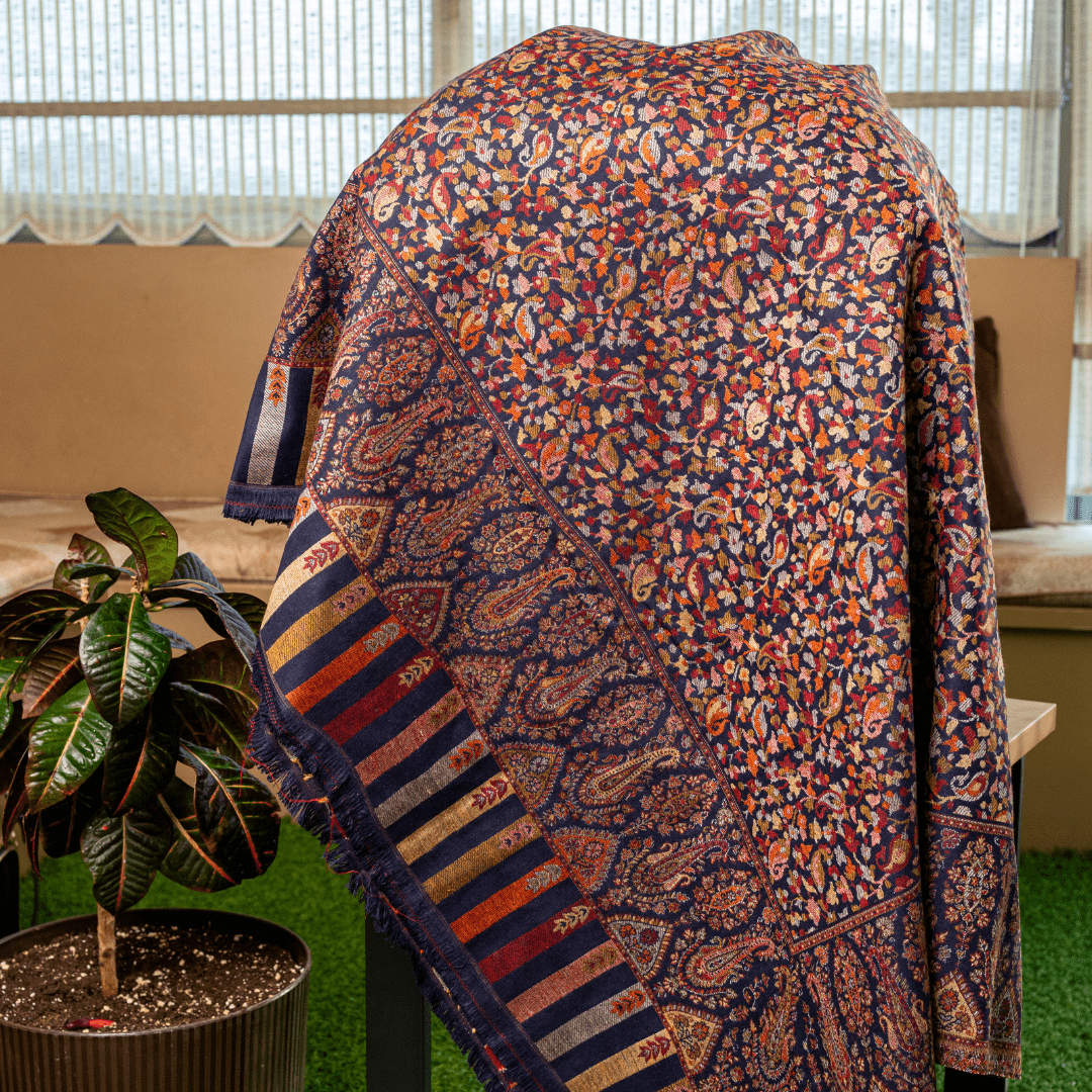 Mini Floral Kashmiri Shawl
