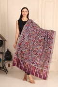 Pashmina Kalamkari Maroon