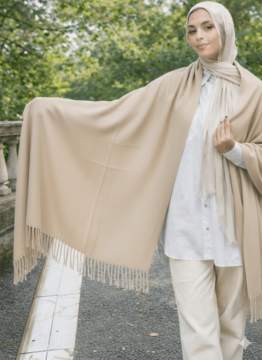 Plain Acrylic Shawl