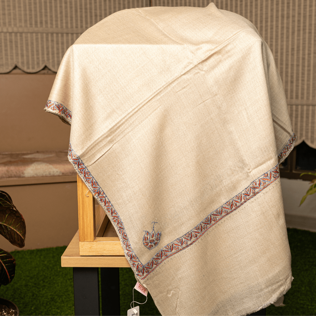 Hashiyadar Embroidery Shawl