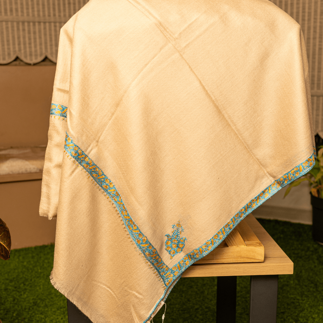 Hashiyadar Embroidery Shawl