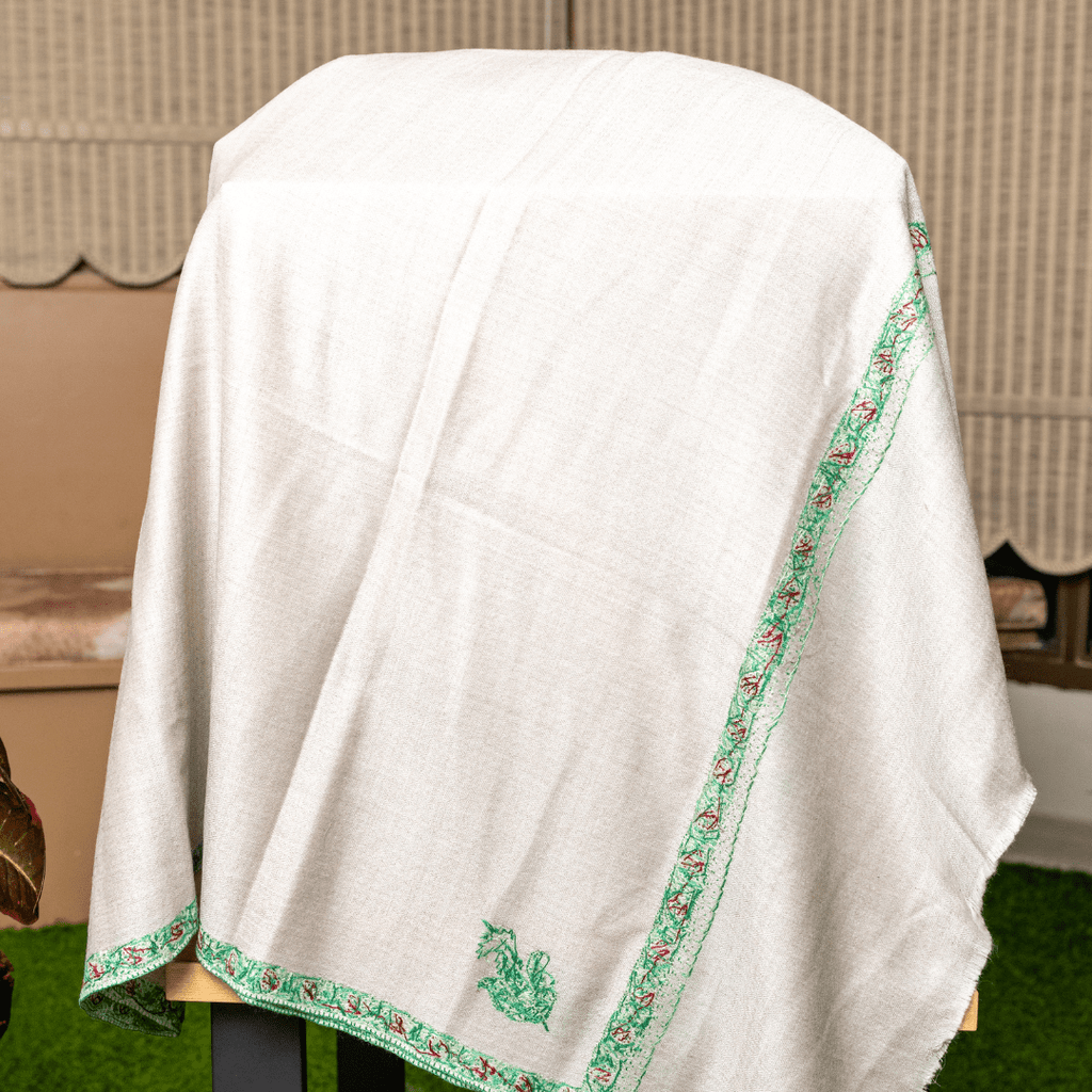 Hashiyadar Embroidery Shawl
