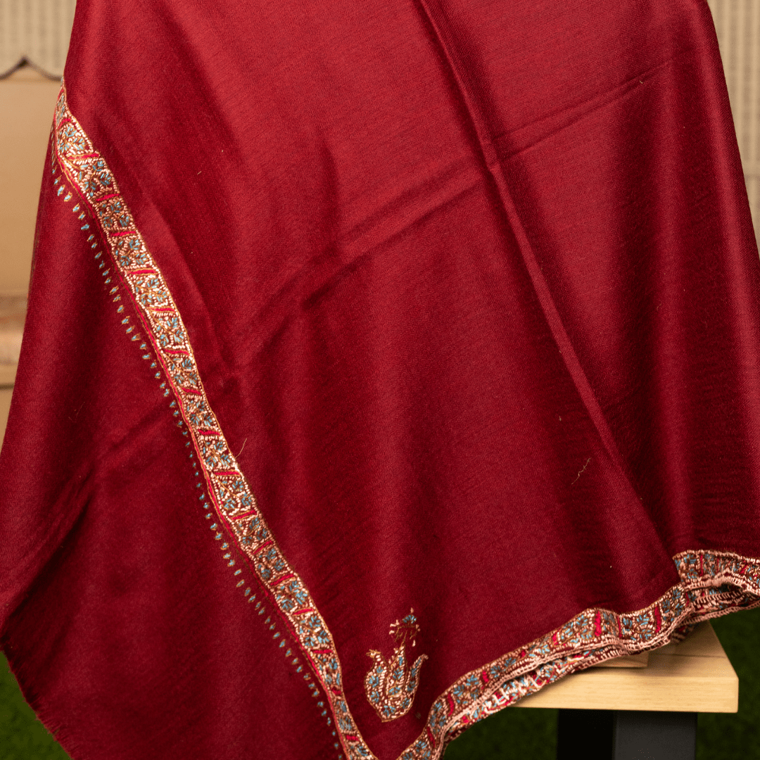 Hashiyadar Embroidery Shawl