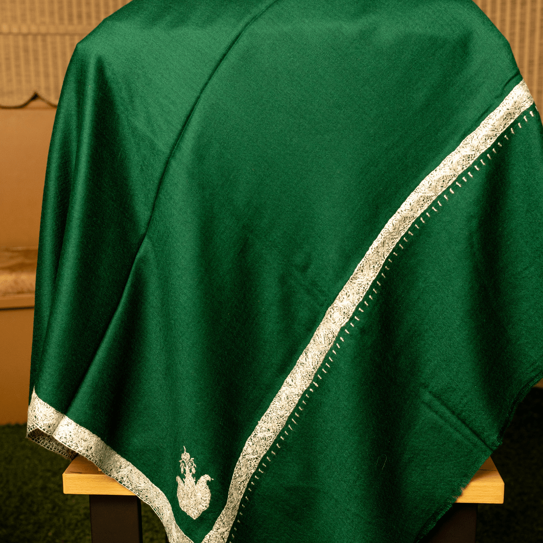 Hashiyadar Embroidery Shawl