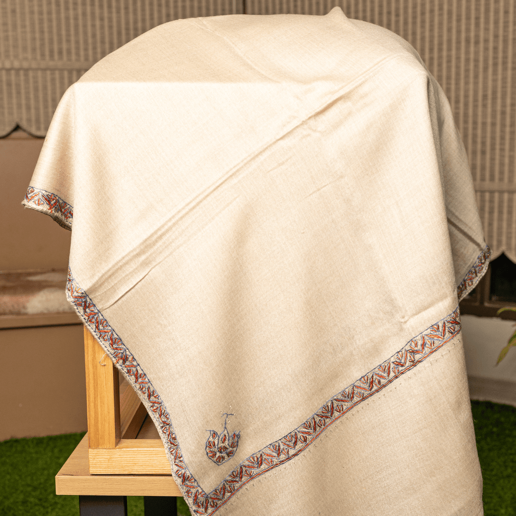 Hashiyadar Embroidery Shawl
