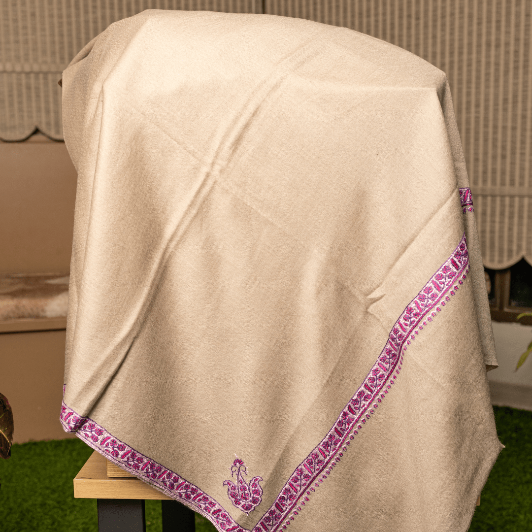 Hashiyadar Embroidery Shawl
